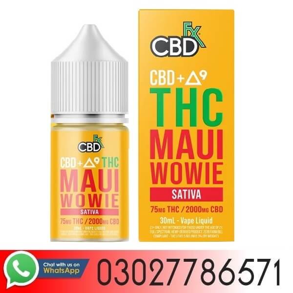 CBD + Delta-9 THC Vape Juice: Maui Wowie – Sativa