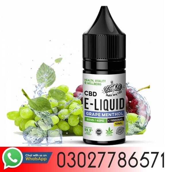 CBD E-Liquid Grape Menthol In Pakistan