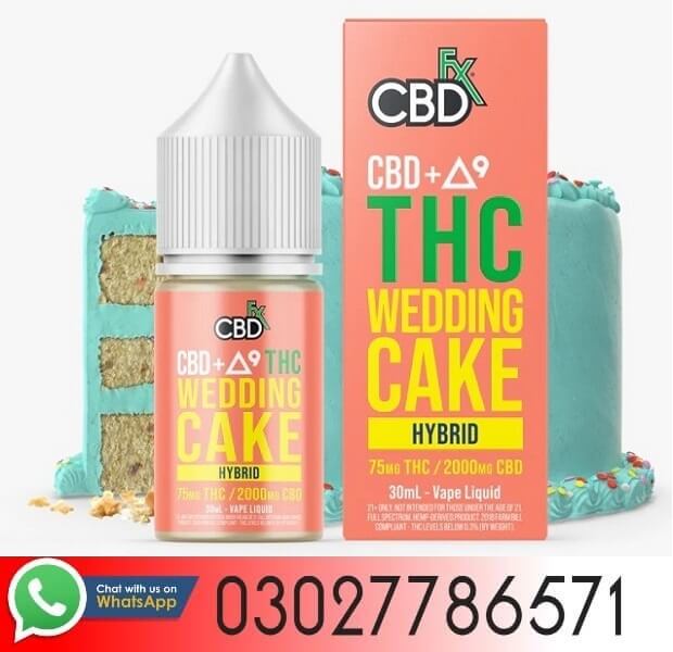 CBDfx Delta-9 THC Vape Juice: Wedding Cake (Hybrid)